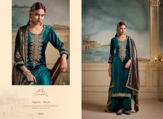 Shiddat nooree 103 wholesale dress materials new catalogue
